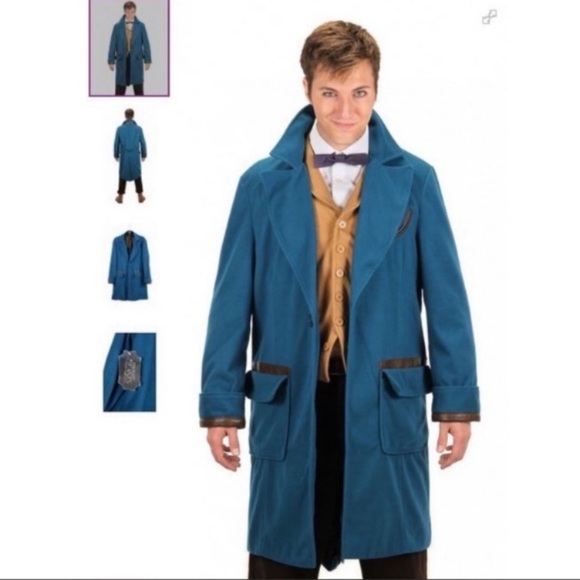Harry Potter Newt Scamander Fantastic Beasts Halloween Cosplay Coat - Picture 5 of 5